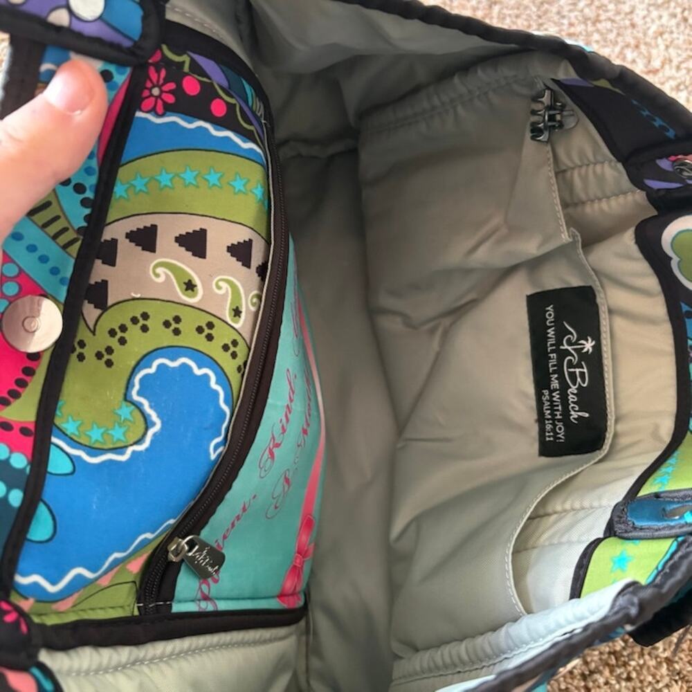 Beach by CLC Water Resistant Handbag Blue Green Psalm 16:11 Mother's Day - Picture 7 of 11